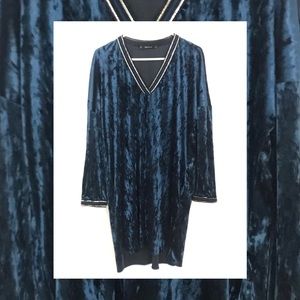 Navy Velvet Lux Athletica Dress